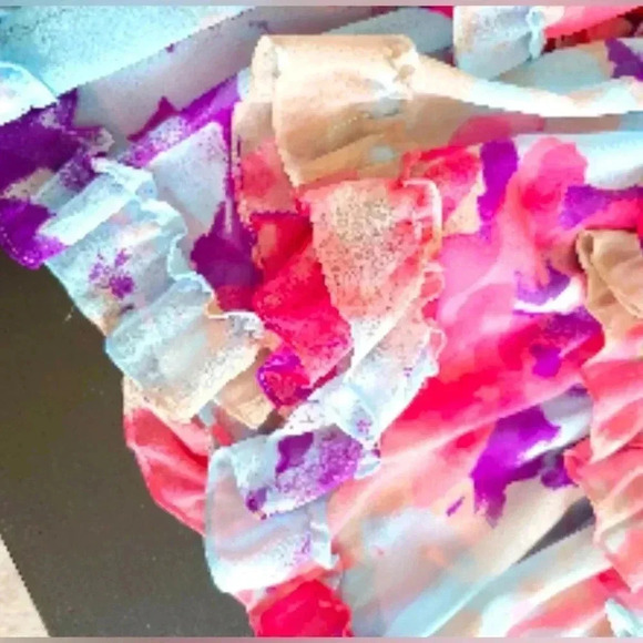 MISA Women’s Isella Ruffled Off The Shoulder Mini Dress Size Small - Picture 8 of 10